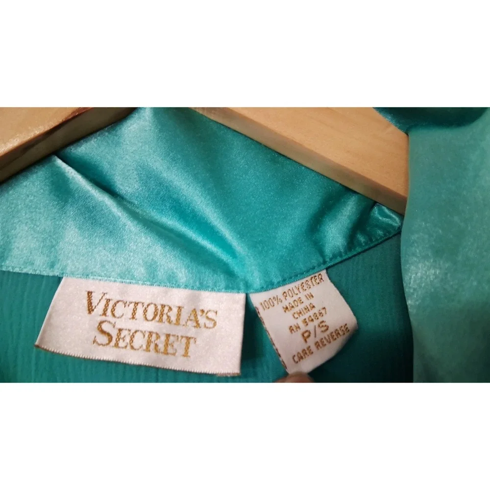 Vintage Victoria's Secret Gold Label Floral Satin‎ Sleep Shirt Nightgown Lot